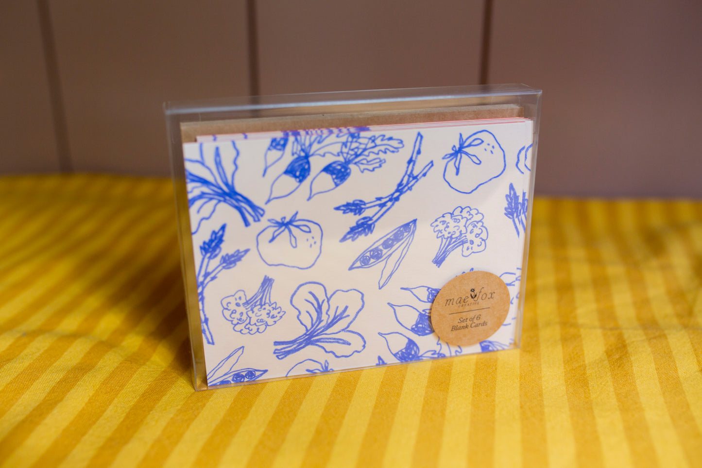 Vegetable Greeting Cards | Set of 6 Blank Cards A2