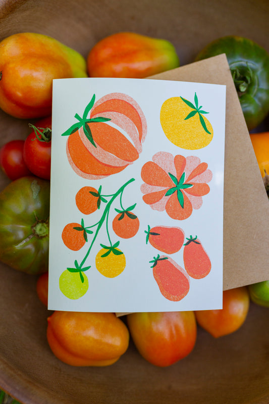 tomato themed card
