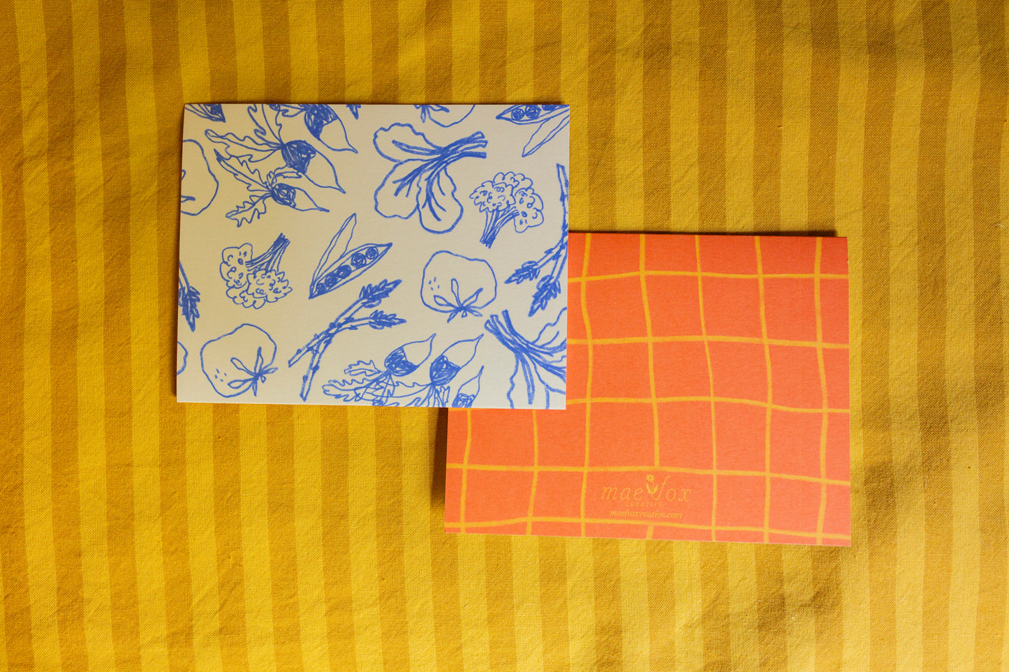 Vegetable Greeting Cards | Set of 6 Blank Cards A2