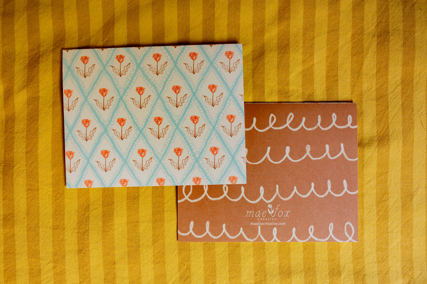 Floral Greeting Cards | Set of 6 Blank Cards A2
