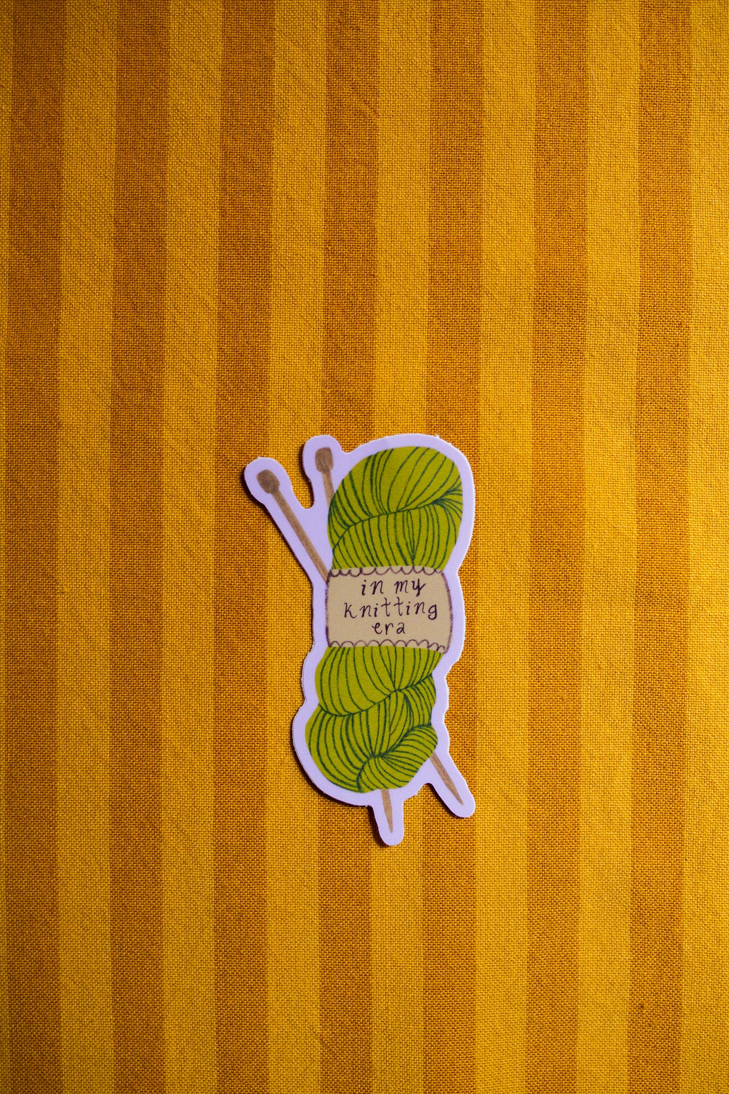 In My Knitting Era Sticker