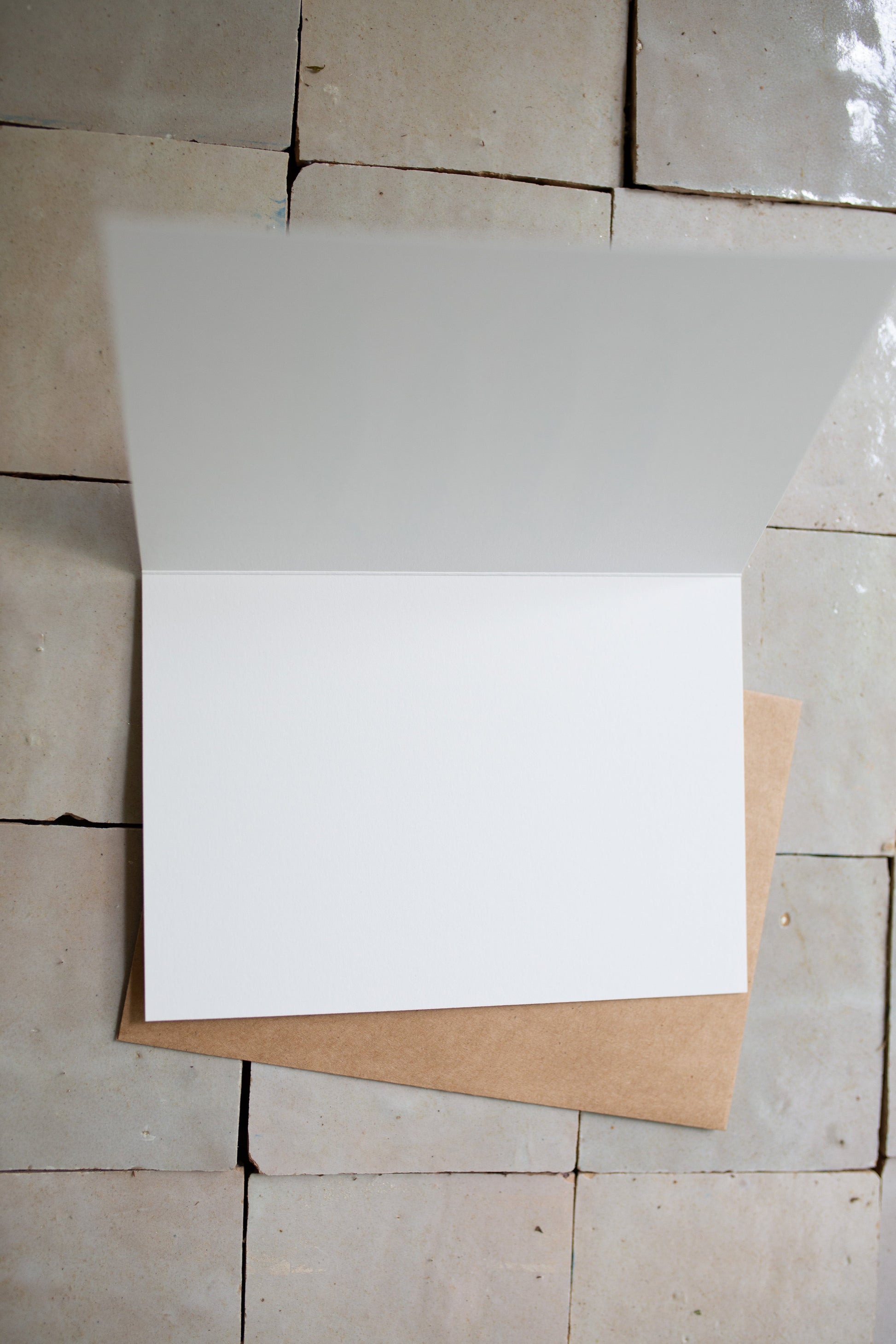 Card opened to show blank interior
