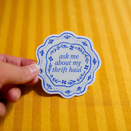 sticker for thrifting